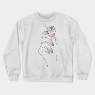 IN LOVING HANDS - strawberry Crewneck Sweatshirt